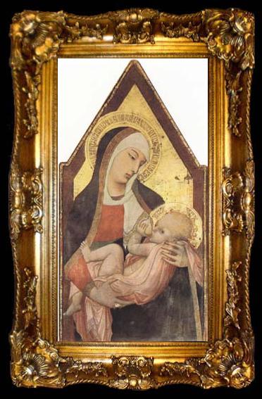 framed  Ambrogio Lorenzetti Nuring Madonna (mk08), ta009-2